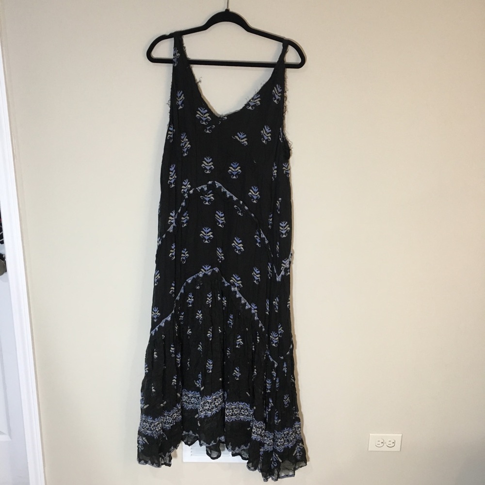 Free People Black Floral Maxi Dress - Picture 4 of 5